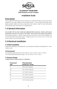 Thumbnail of document Manual - ASM High Accuracy Pressure Transducer